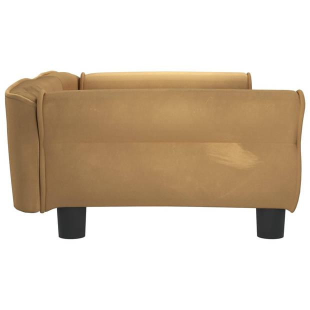 The Living Store Hondenbank - Hondenbed - 95 x 55 x 30 cm - Kleur- Bruin