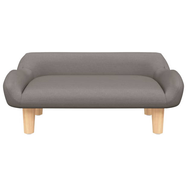 The Living Store Hondenbank - Luxe hondenbed - 70 x 40 x 24 cm - Stof - Taupe