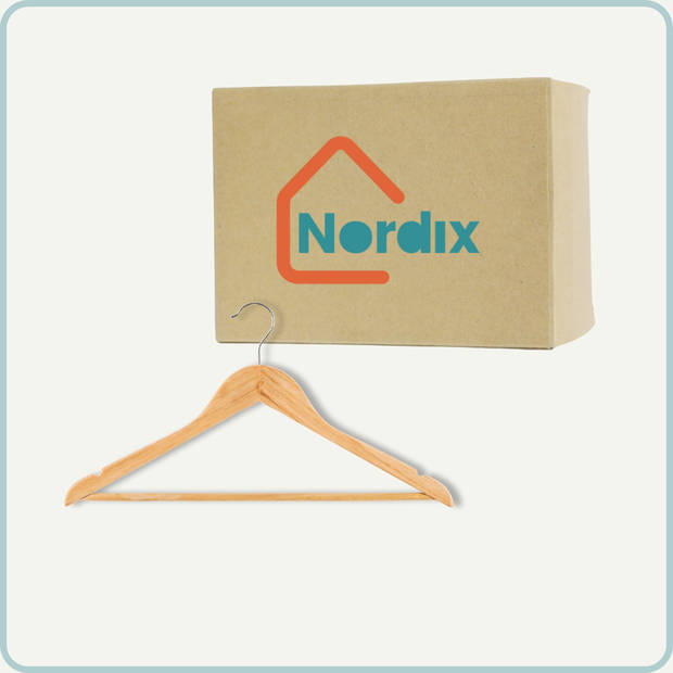 Nordix Kledinghangers Set 8 stuks - Hout - Kleerhangers