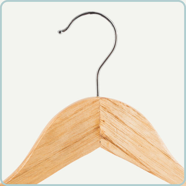 Nordix Kledinghangers Set 8 stuks - Hout - Kleerhangers