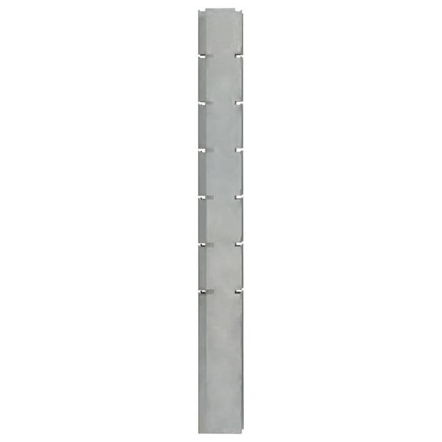 vidaXL Schuttingpalen 30 st 180 cm gegalvaniseerd staal zilverkleurig