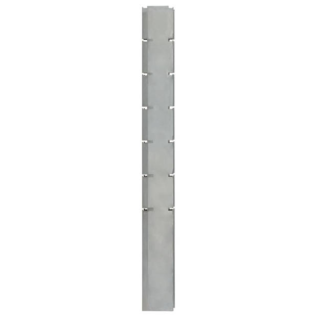 vidaXL Schuttingpalen 20 st 180 cm gegalvaniseerd staal zilverkleurig