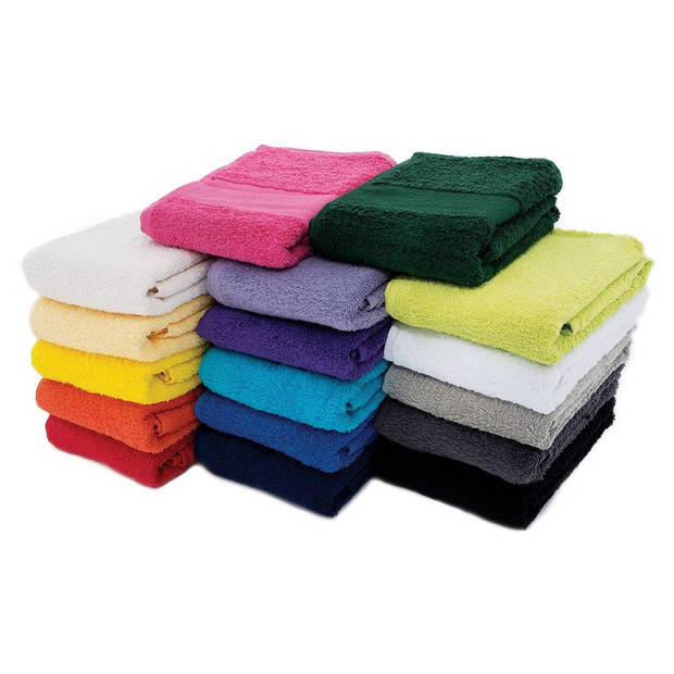 Arowell Sporthanddoek Fitness Handdoek 130 x 30 cm - 500 Gram - Zwart - 10 stuks