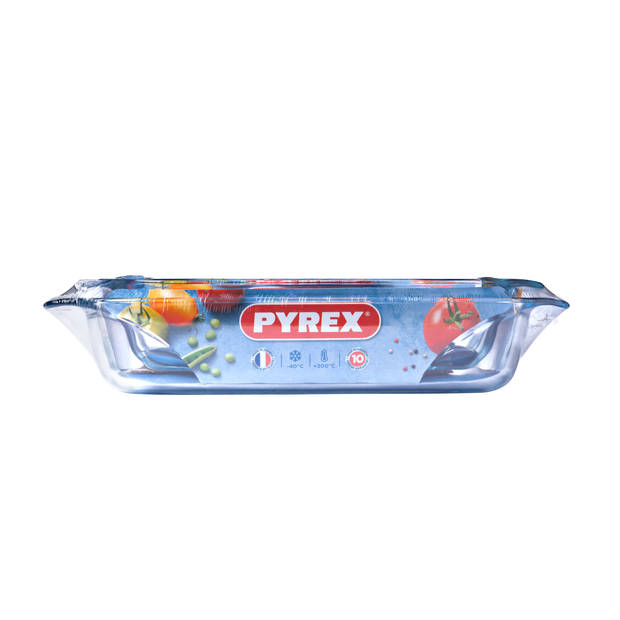 Set van 2 rechthoekige Pyrex® glazen ovenschalen