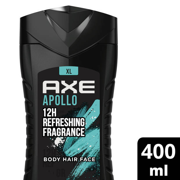 Axe - 3-in-1 Douchegel, Facewash & Shampoo Mannen - Apollo - 6 x 400 ml - XL - Voordeelverpakking