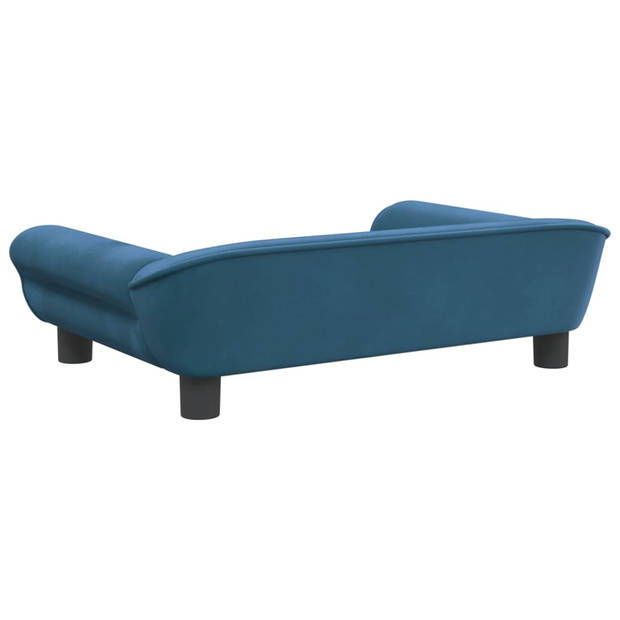 The Living Store Hondenbank - Comfortabel - Hondenbed - 70 x 48 x 22 cm - Blauw