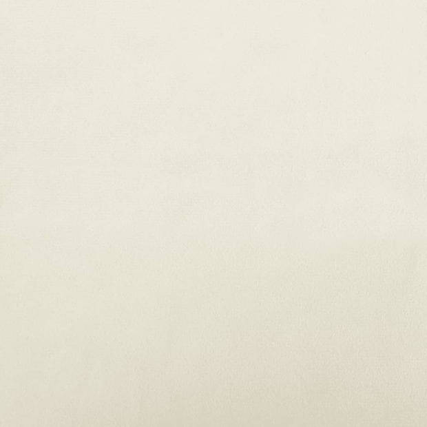 The Living Store Hondenbed - Fluweel - 70 x 45 x 26.5 cm - Crème