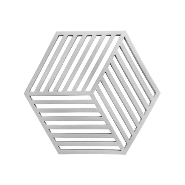 Krumble Pannenonderzetter Hexagon - Grijs - Set van 4