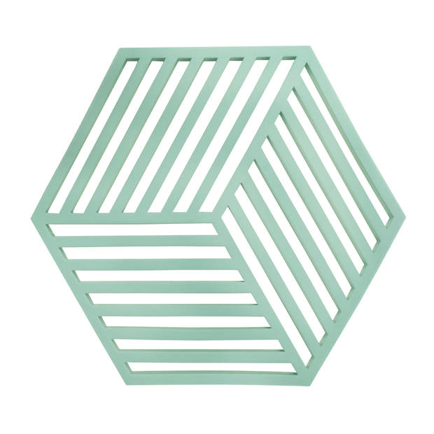 Krumble Pannenonderzetter Hexagon - Groen - Set van 2