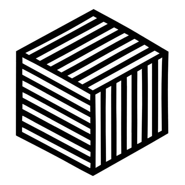 Krumble Siliconen pannenonderzetter Hexagon lang - Zwart - Set van 4