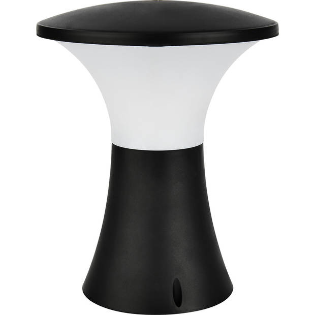 Staande Buitenlamp - Sokkellamp - Papatyana 1 - E27 Fitting - Rond - Zwart