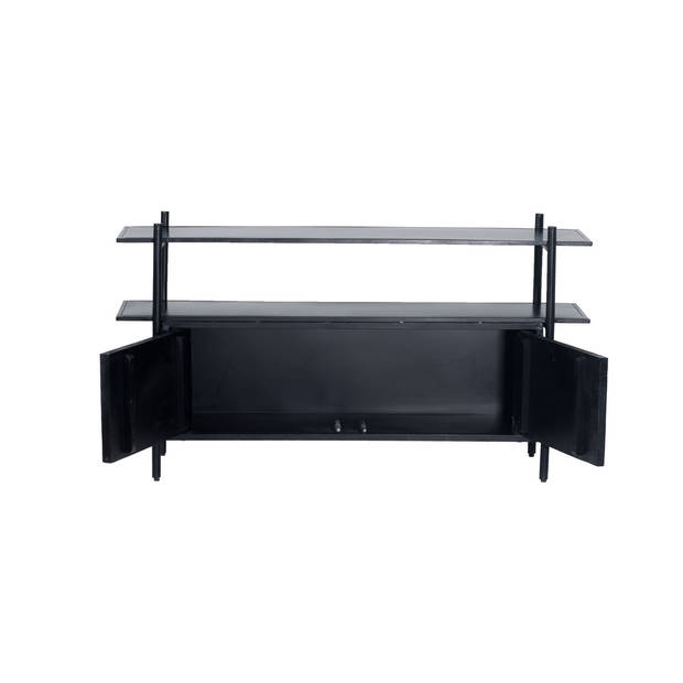 Giga Meubel - Tv-meubel Zwart - Mangohout - 130cm - Tv-meubel Antoni