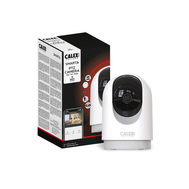 Calex Pan & Tilt Camera - Beveiligingscamera - Voor Binnen - 2K