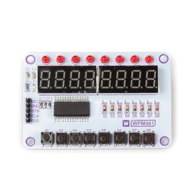 TM1638 MODULE MET DISPLAY EN KEYPAD