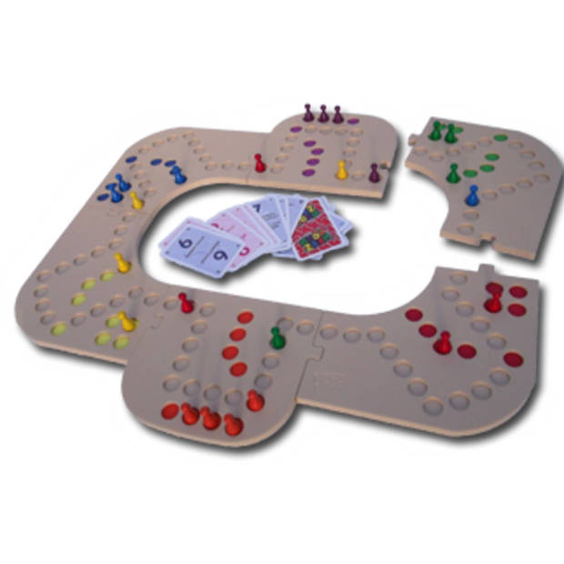 Keezbord Keezenspel - 4 tot 6 Personen - Basisspel + Uitbreidingsset - Kunststof - Bordspel - Tokkenspel