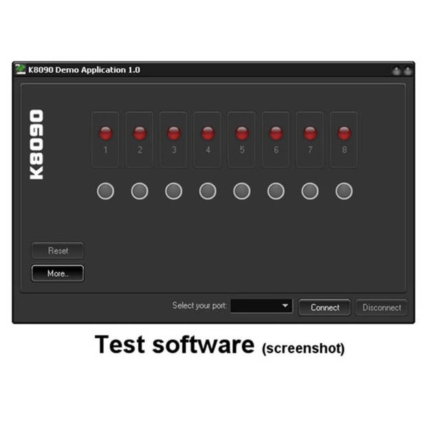 8-KANAALS USB RELAISKAART