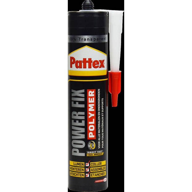 Pattex Power Fix - Montagelijm voor Diverse Materialen - Tube van 290 ml