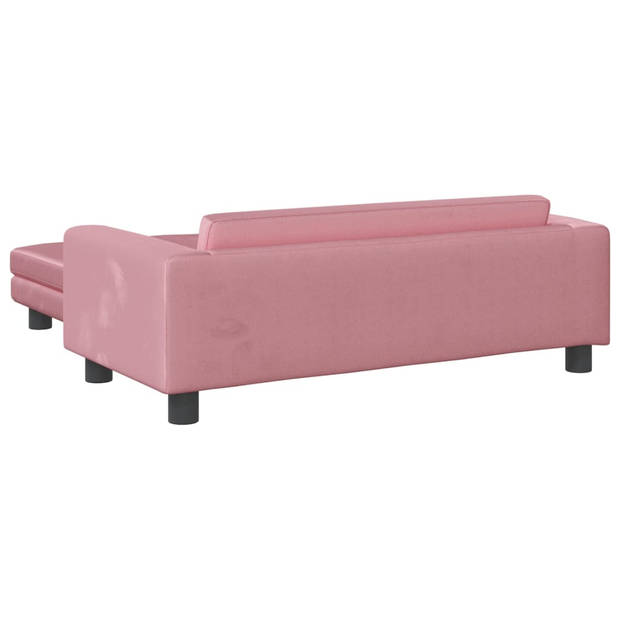 vidaXL Hondenmand met verlengstuk 100x50x30 cm fluweel roze