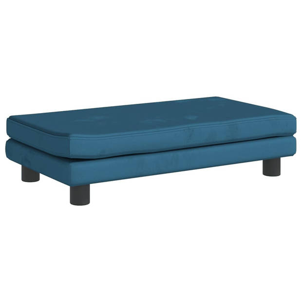 vidaXL Hondenmand met verlengstuk 100x50x30 cm fluweel blauw