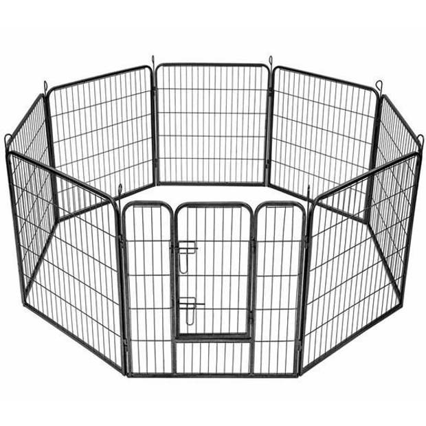 Malatec professionele multifunctionele hondenren puppyren met 6 delen van 80 x 80 cm