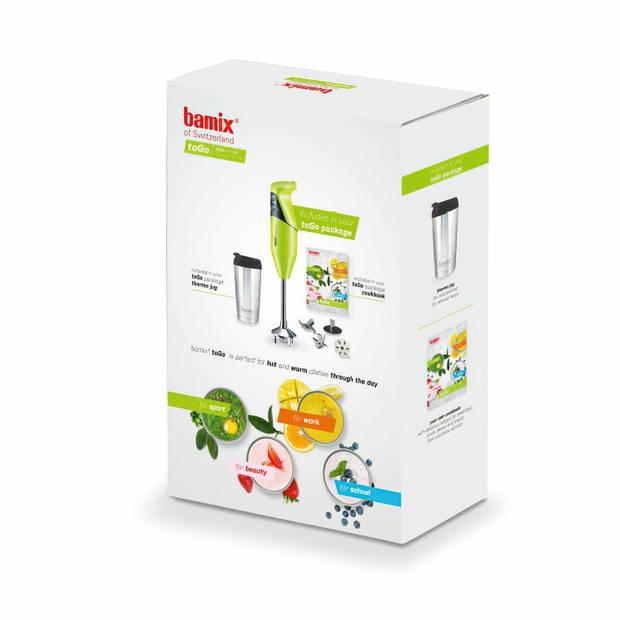 Bamix Staafmixer To Go M200 Lime - 200 W - Met Accessoires