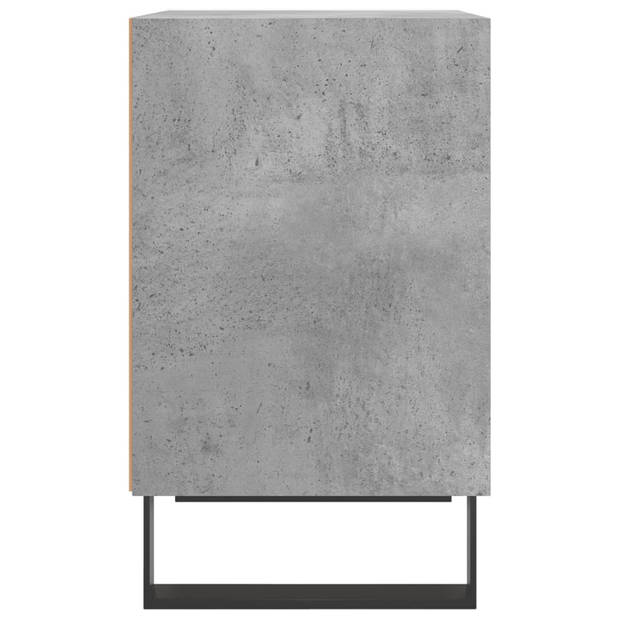 vidaXL Nachtkastjes 2 st 40x30x50 cm bewerkt hout betongrijs