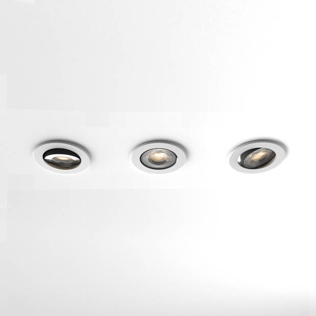 Calex Slimme LED Inbouwspots - 3 stuks - Wit