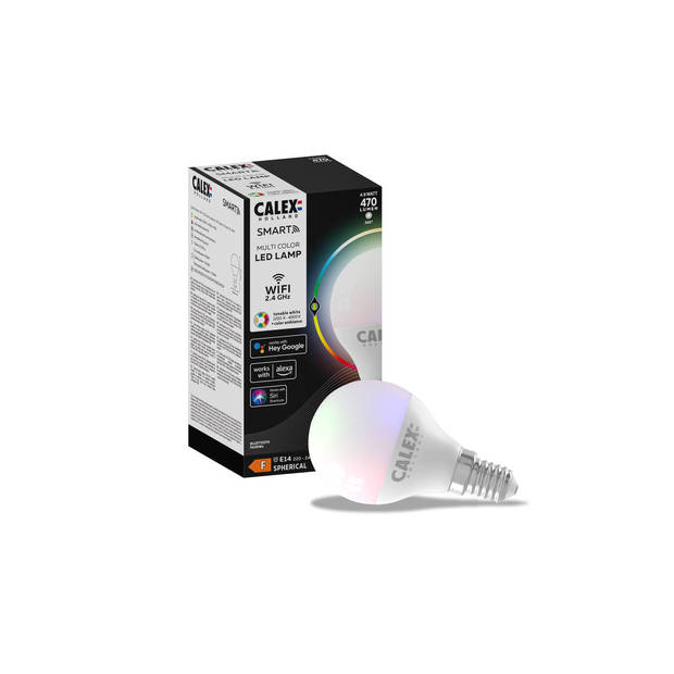 Calex Slimme LED Lamp - 3 stuks - E14 - P45 - RGB en Warm Wit - 4.9W