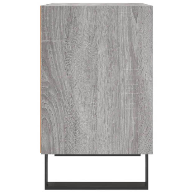 vidaXL Nachtkastjes 2 st 40x30x50 cm bewerkt hout grijs sonoma eiken