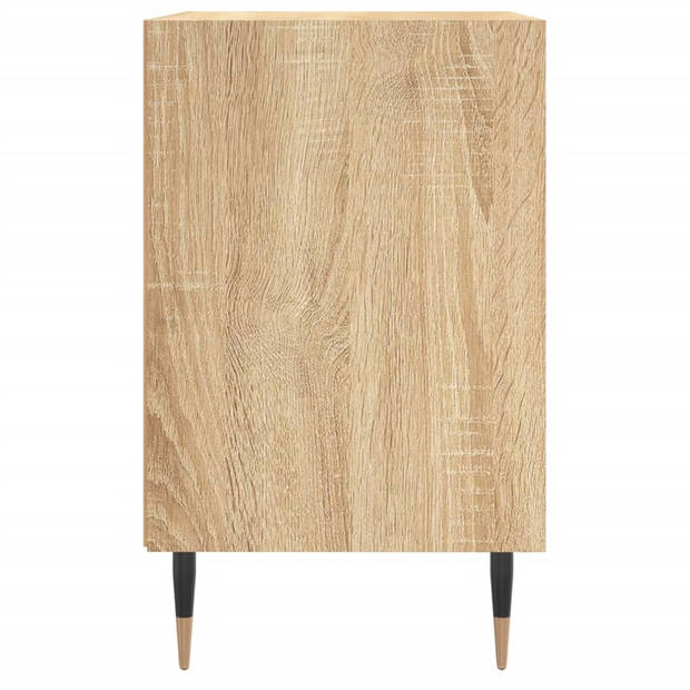 vidaXL Nachtkastjes 2 st 40x30x50 cm bewerkt hout sonoma eikenkleurig