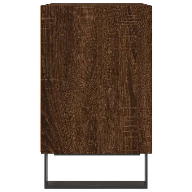 vidaXL Nachtkastjes 2 st 40x30x50 cm bewerkt hout bruin eikenkleur