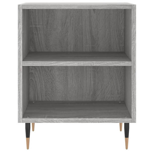 The Living Store Bedkasten - Grijs Sonoma Eiken - 40 x 30 x 50 cm - Duurzaam materiaal