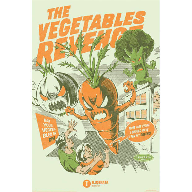 Poster Illustrata The Vegetables Revenge 61x91,5cm