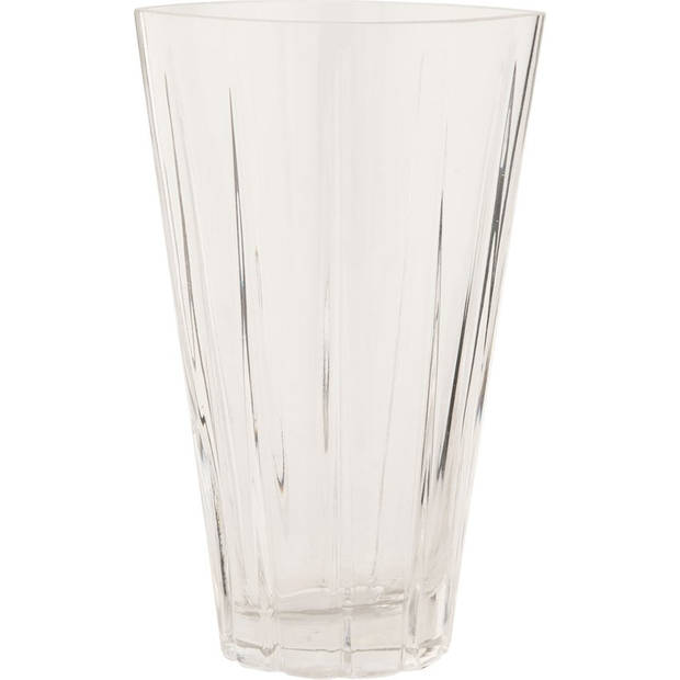Bloemenvaas Van Helder Glas - Vaas - Afmeting 15 x 13 x 28 cm