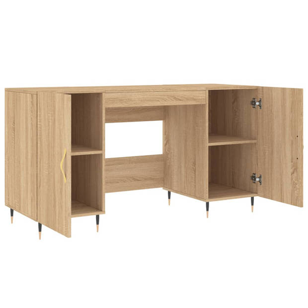 The Living Store Bureau Sonoma Eiken - 140 x 50 x 75 cm - Industrieel design