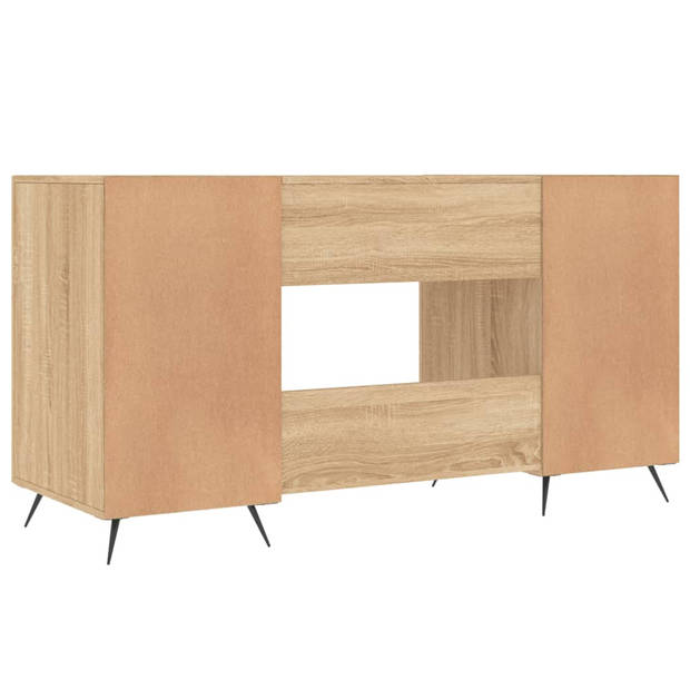 The Living Store Bureau - Sonoma eiken - 140 x 50 x 75 cm - Opbergruimte - Industrieel