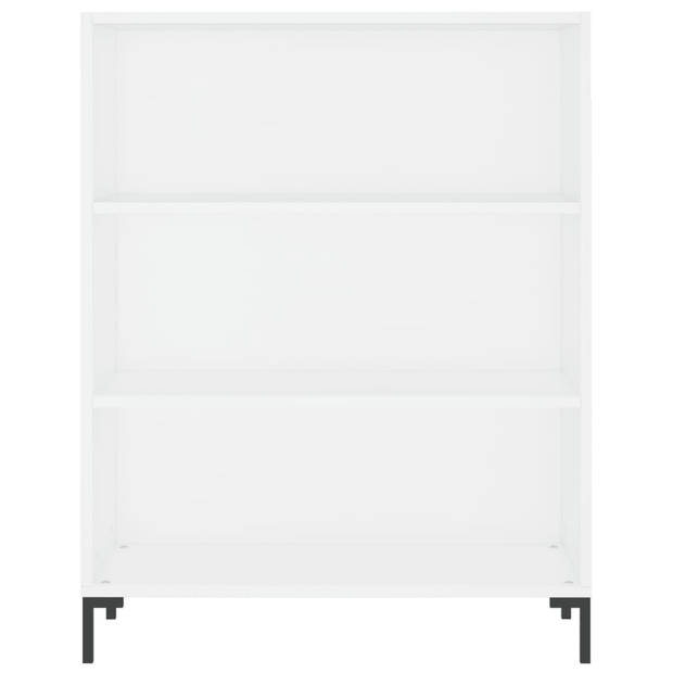 vidaXL Boekenkast 69,5x32,5x90 cm bewerkt hout wit