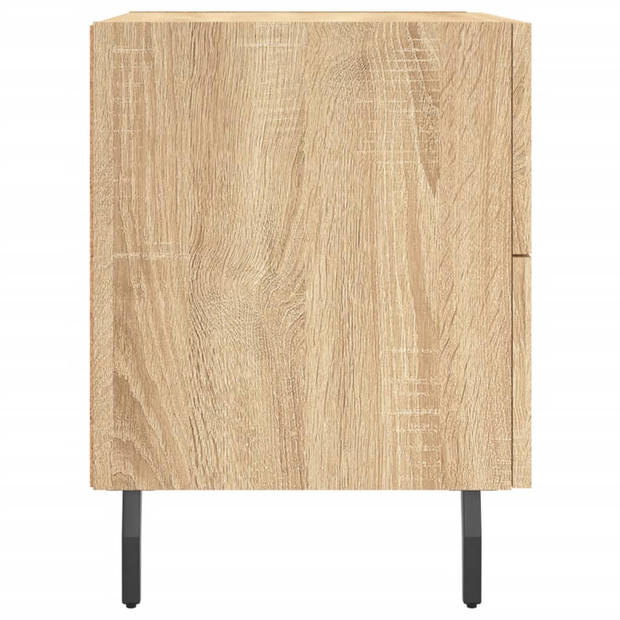 vidaXL Nachtkastjes 2 st 40x35x47,5 cm bewerkt hout sonoma eikenkleur