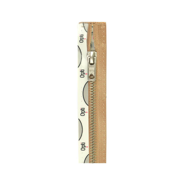 Opti 8055 M60 nikkelkleurige metaalrits 6mm deelbaar 60 cm camel