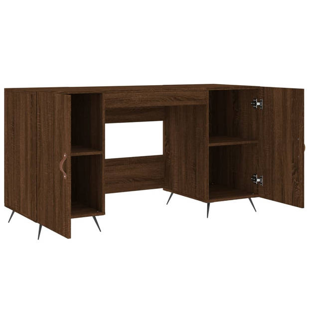 The Living Store Bureau Praktisch Ontwerp - 140 x 50 x 75 cm - Bruineiken