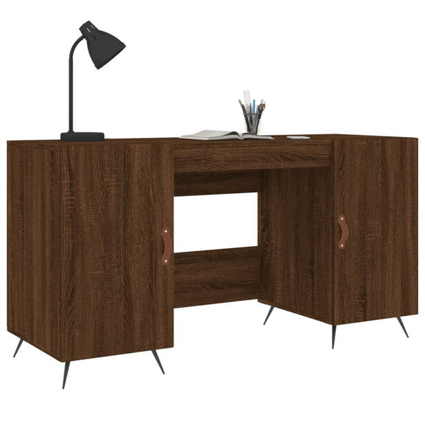 The Living Store Bureau Praktisch Ontwerp - 140 x 50 x 75 cm - Bruineiken