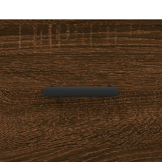 vidaXL Salontafel 50x50x40 cm bewerkt hout bruin eikenkleur