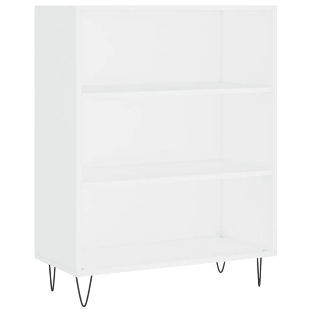 vidaXL Boekenkast 69,5x32,5x90 cm bewerkt hout wit