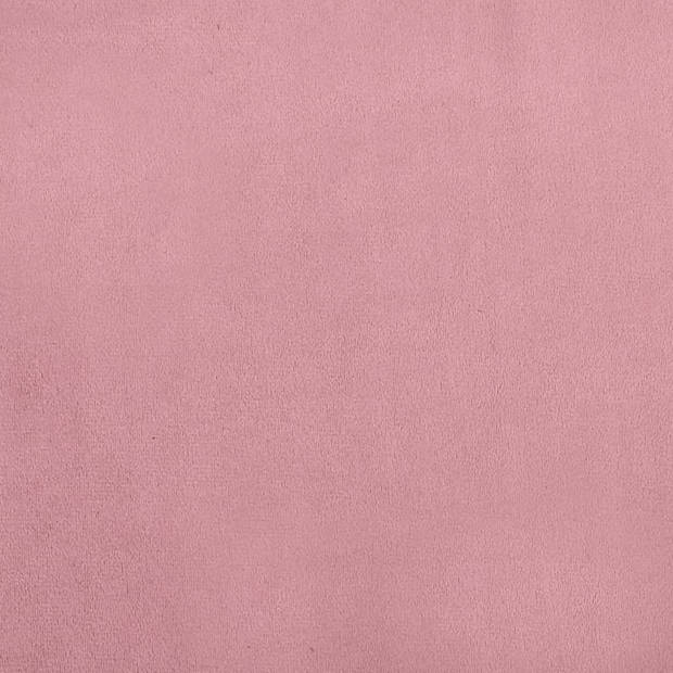 vidaXL Kinderbank 70x45x33 cm fluweel roze