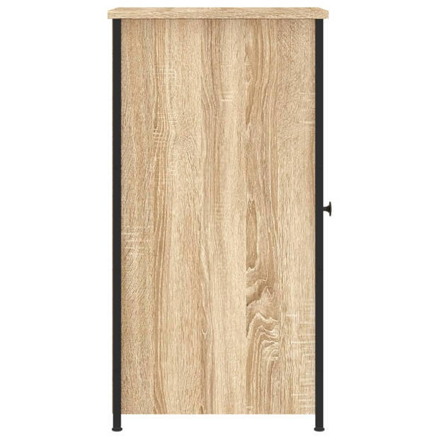 vidaXL Nachtkastje 32x42x80 cm bewerkt hout sonoma eikenkleurig