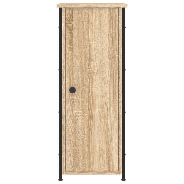 vidaXL Nachtkastje 32x42x80 cm bewerkt hout sonoma eikenkleurig