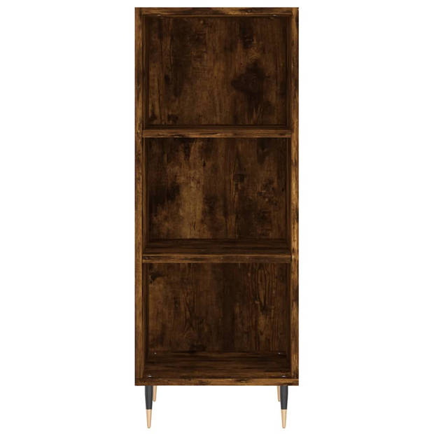 The Living Store Klassiek Dressoir - Gerookt Eiken - 34.5 x 32.5 x 90 cm