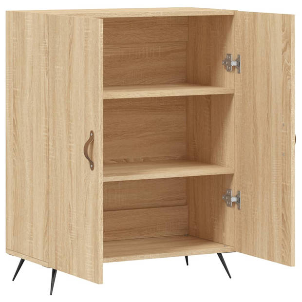 vidaXL Dressoir 69,5x34x90 cm bewerkt hout sonoma eikenkleurig