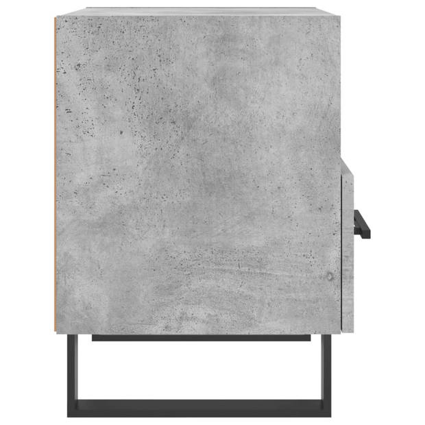 vidaXL Nachtkastjes 2 st 40x35x47,5 cm bewerkt hout betongrijs