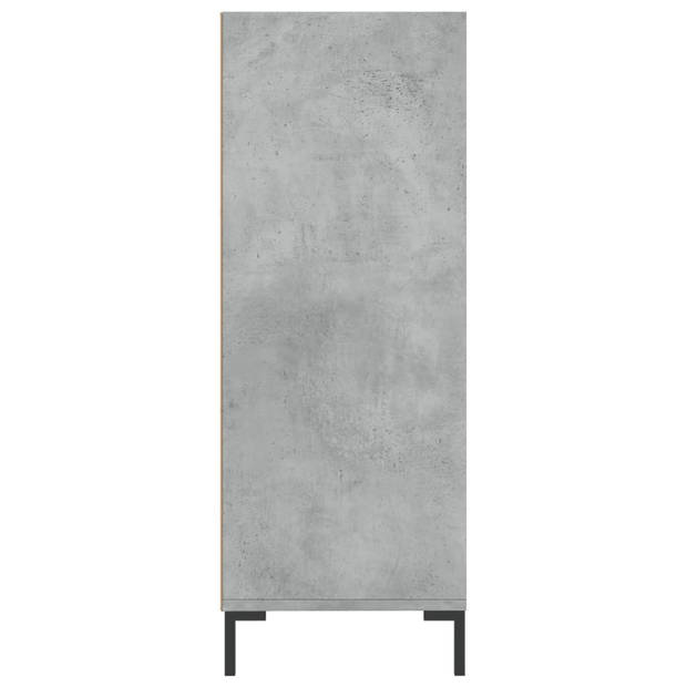 The Living Store Boekenkast Betongrijs - 69.5 x 32.5 x 90 cm - Stabiel - Stevig Materiaal